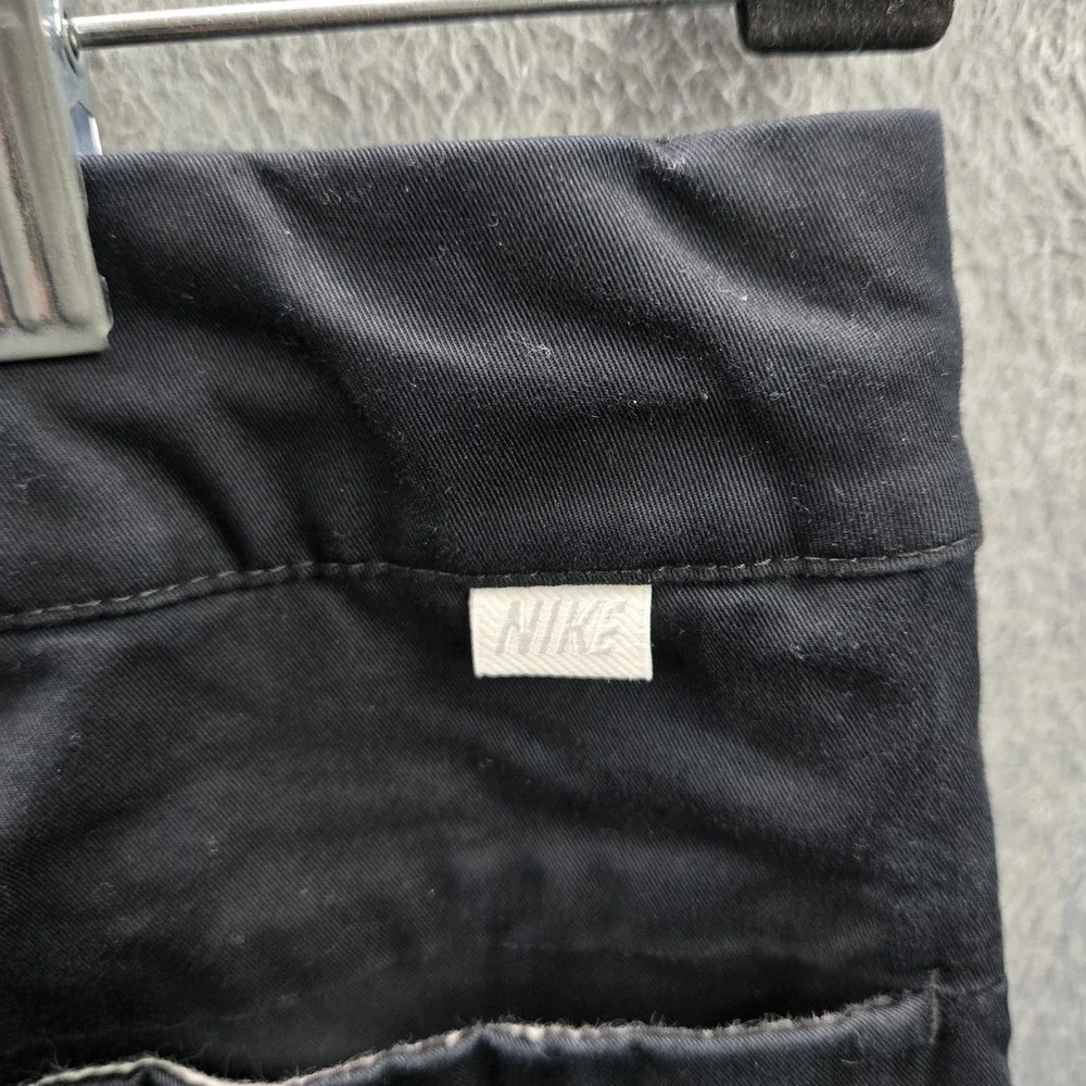 Nike Men Activewear Pants 34 Black Woven Unlined Essential Crop 25